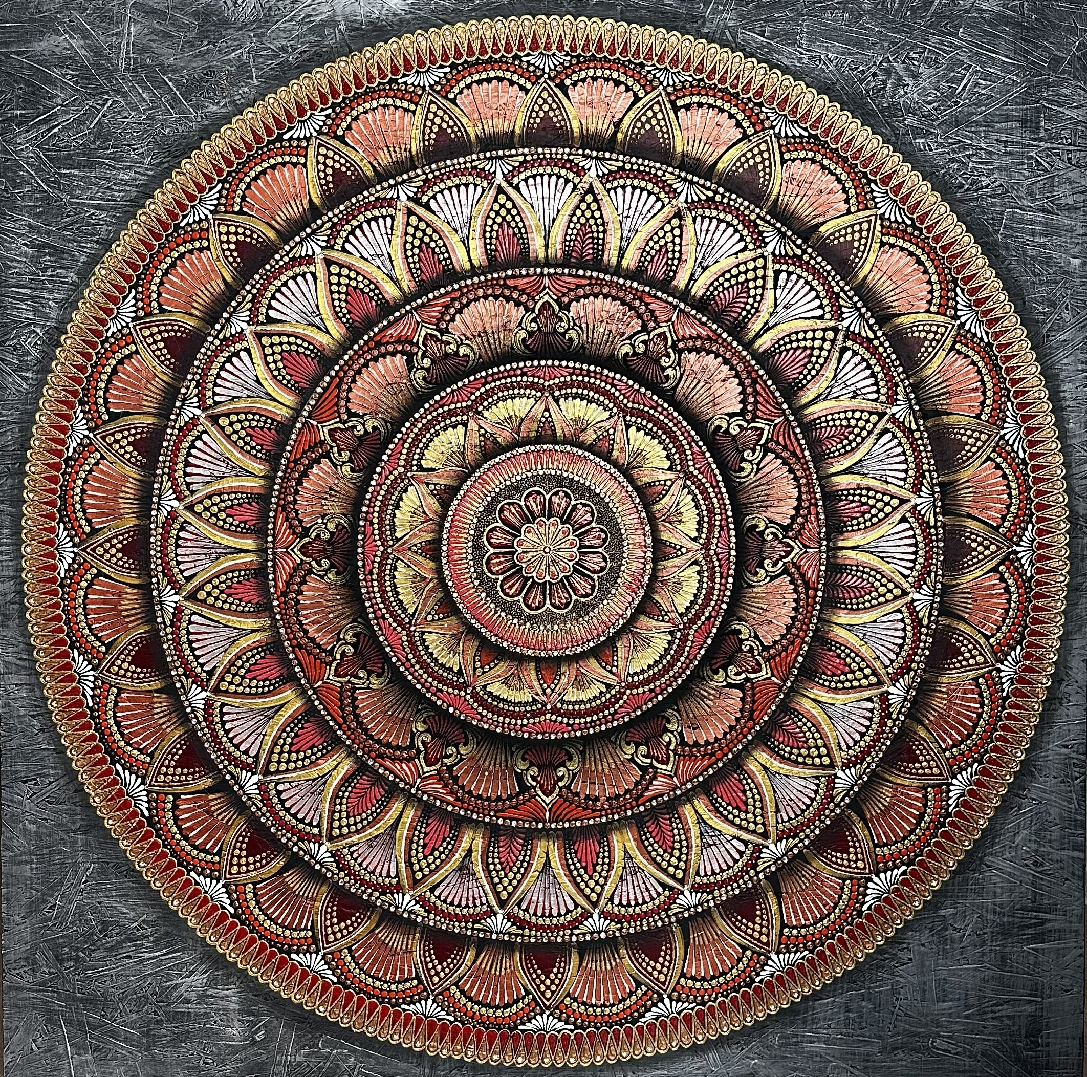 Decorative artwork in an interior
